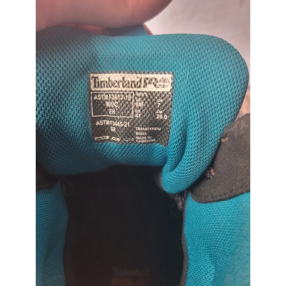 Timberland PRO Morphix Composite Safety Toe Work Boots Brown Teal TB0A63YKEIU 8M